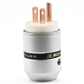 SonarQuest P25-R(W) Aluminum Alloy Red Copper Series Audio Grade AC Power Plug Connector