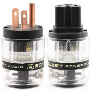 SonarQuest ST-RP(B) & ST-RC(B) Red Copper Series HiFi Audio Grade AC Power Plug Connector